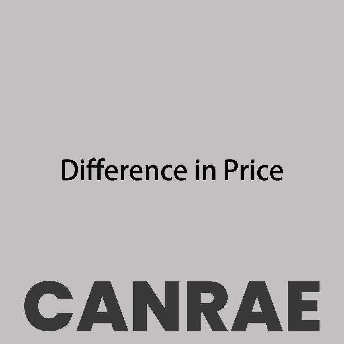 Difference in Price